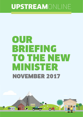 Our briefing to the new Minister - November 2017